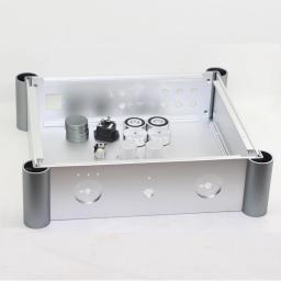 W355 h115 d315 alumínio psu amplificador de potência habitação tubo preamp caso chassi dac caixa diy duplo controle equilibrado decodificador gabinete - Image 6
