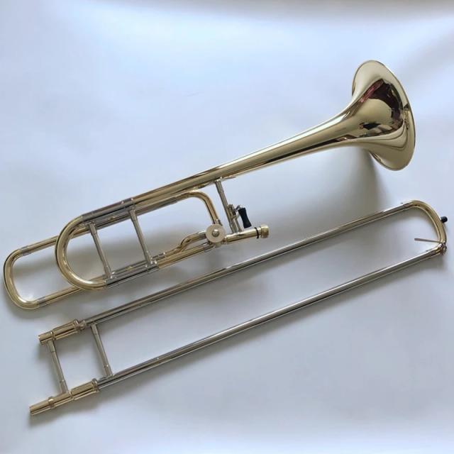 Trombone Profissional Bach B/F Tenor Bronze Fósforo Ouro Lacado