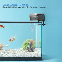 Alimentador de peixes automático para aquário, temporizador de alimentação para aquário, dispensador de comida para peixes, tomada ajustável, controle por voz via app para alexa - Image 2