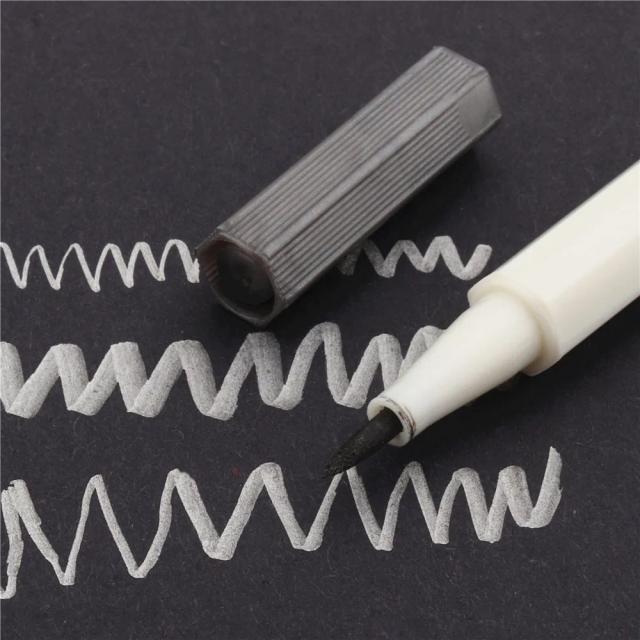 Canetas de Arte Metálica em 10 Cores para DIY e Artesanato - Macias, Ideais para Escola e Escritório