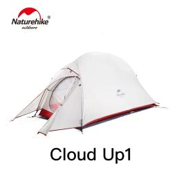 Naturehike-Nuvem Up Series 123 atualizado barraca de acampamento, impermeável Outdoor Caminhadas Tenda, 20D 210T Nylon mochila barraca, Mat grátis - Image 4