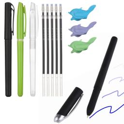 Kit de caneta de desvanecimento automático recarga invisível azul tinta gel canetas mágicas caligrafia placa ferramentas prática caligrafia - Image 2