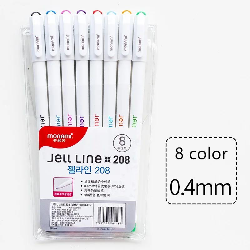 Jell caneta esferográfica 8/12mm com tinta gel, caneta marcadora para desenho, escola e escritório a6982 com 0.4 cores - Image 1