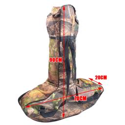 Caça biônica camuflagem besta saco t em forma de arco protetor carry caso com pequenos bolsos laterais para treinamento de tiro ao ar livre - Image 2