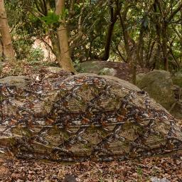 Rede de camuflagem para caça 300d 1.5m árvore pátio biônico camo rede cerca observação aves acampamento pendurado dobrável exército barato - Image 3