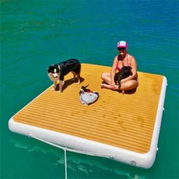 Doca de plataforma inflável Dwf, Barco a motor, Jet Ski, Doca flutuante do pontão para o lago, Rio, Piscina divertida - Image 5