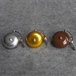Britânico Retro Bike Bell, Liga de Alumínio Tampa, Prata, Dourado, Cor Chocolate, Bicicleta Vintage Crisp Toques, fácil de instalar, durável - Image 2