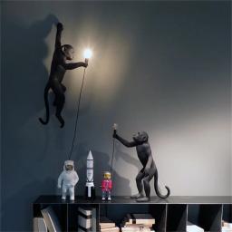 Luminária pendente outela moderna, criativa, formato de macaco, decorativa para casa, sala de jantar - Image 3