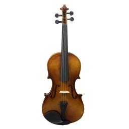 Madeira maciça Natural violino acústico, Basswood violino, instrumento musical profissional com estojo, arco violino, ABS e madeira, 4/4 retro - Image 4