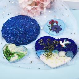 Redondo Quadrado Retângulo Forma Coaster Base, Molde De Silicone, Moldes De Resina, Epóxi UV, DIY Resina Artesanato, Decoração Para Casa, Ferramentas Artesanais - Image 6