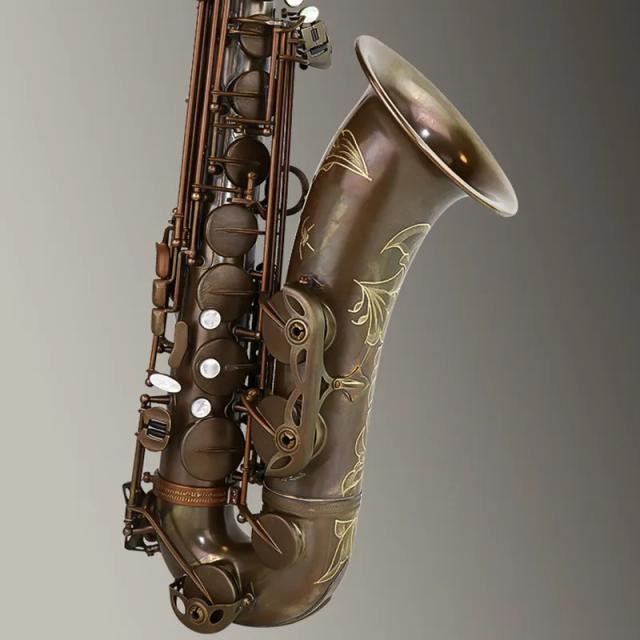 Aisiweier Saxofone Tenor Profissional Cobre Antigo B Flat