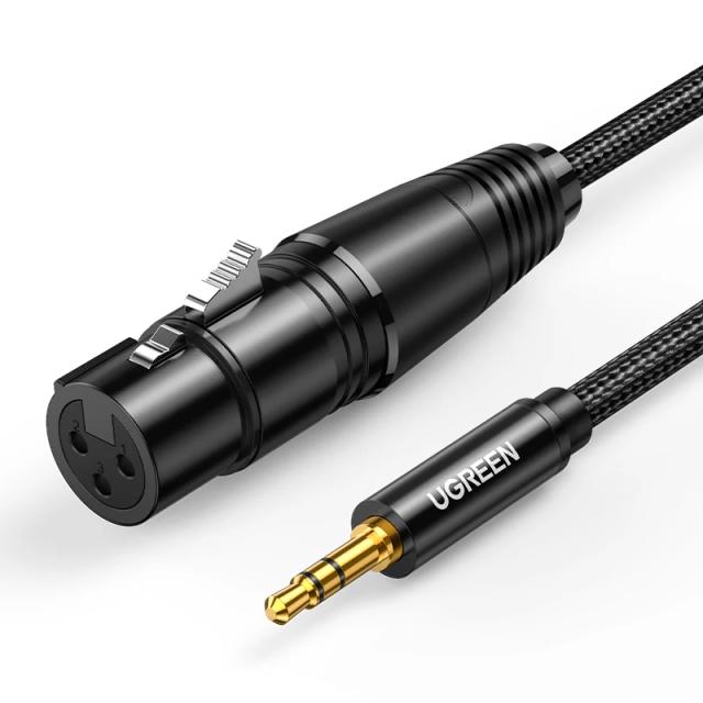 Cabo Ugreen XLR para 3.5mm: Alta Fidelidade para Microfones em Filmadoras DSLR e Computadores