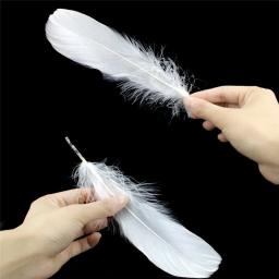 Penas de ganso naturais para artesanato, vestuário decorativo de 5-7 "13-18cm para casamento - Image 5