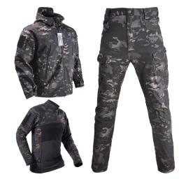 Airsoft Tactical Combat Jaqueta e Calças Set, Uniforme Homem, Camo Calças e Camisas, ACU CP Suit, roupa nova - Image 1