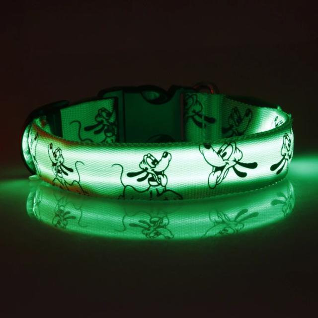 Coleira de Cão LED Brilhante para Segurança Noturna em Náilon – Acessório Elegante e Funcional para Pets