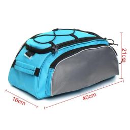 13l bicicleta saco traseiro ciclismo rack de assento armazenamento tronco bolsa pannier viagem equitação mountain road bicicleta sacos grande capacidade - Image 6