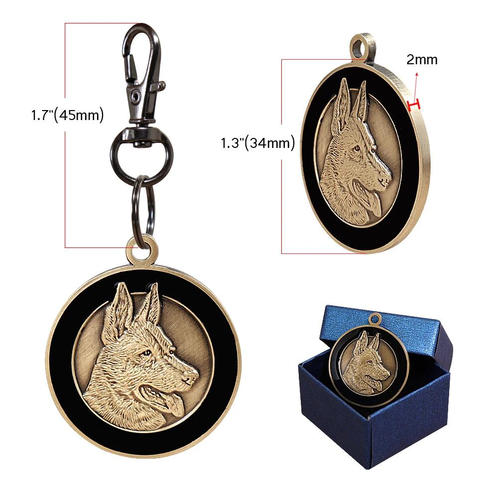 Etiqueta de identificação do cão do animal de estimação do metal personalizado tag de identificação do gato do filhote de cachorro personalizado tags de nome colar acessórios para cães colares pingentes - Image 1