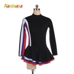 Nasinaya-Vestido de Patinação Artística Feminina, Vestido de Treino Infantil, Competição de Ginástica Rítmica, Top com Saia - Image 1