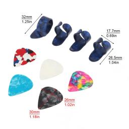 Guitarra Slide Picks Kit com Caixa, Aço Inoxidável, Slides, Polegar, Dedo, Celulóide, Ukulele - Image 6