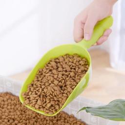 Colher para alimentação de animais de estimação, azul/rosa/verde, cães, pá de plástico, copo de medição, suprimentos para alimentação de animais de estimação, ferramentas para alimentação caseira, 2 peças - Image 6