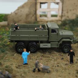 Modelo de trem de escala ho de trabalho figuras em miniatura funcionários com ferramentas para construção ferroviária arquitetura de paisagem layout brinquedo - Image 6
