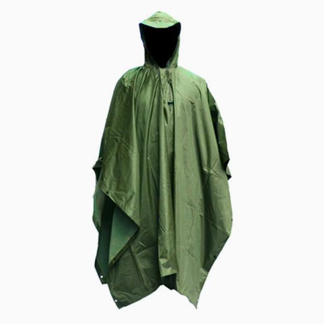 Multifunções Militar Camo Capa De Chuva capa de Chuva Poncho capa de Chuva Das Mulheres Dos Homens À Prova D' Água para Camping Pesca Motocicleta плащ дождевик