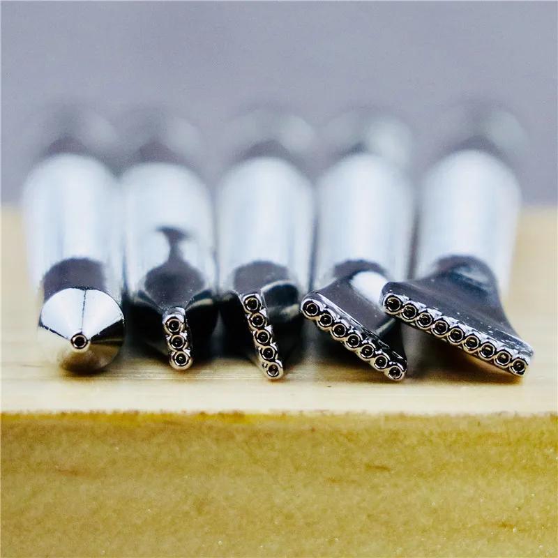 Conjunto de ferramentas para artesanato de couro, liga de metal, selos de fundo, ferramentas DIY, LSID 101-1-3-5-7-9 - Image 1