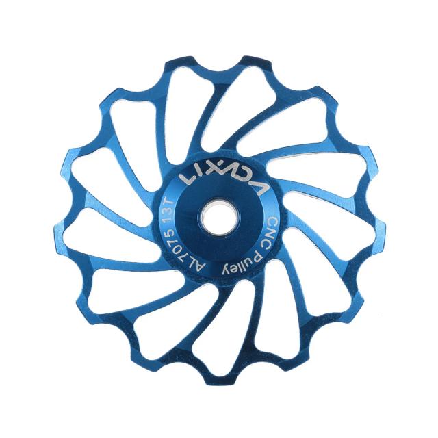 Desviador Traseiro de Alumínio com Rolamento de Cerâmica para MTB e Bicicletas de Estrada - Jockey Wheel CNC 7075, 11T e 13T, 1 Peça