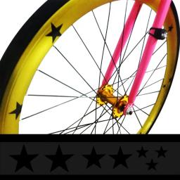 Adesivos refletivos para bicicleta, adesivo para aro roda com estrelas fluorescentes acessórios decalque para bicicleta - Image 3