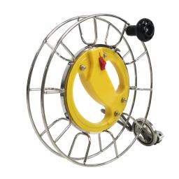 Carretel de pipa de aço inoxidável, 9km, 25cm, locível, esportes ao ar livre, acessórios voadores com 1000 pés/304m, corda de pipa kevlar - Image 2