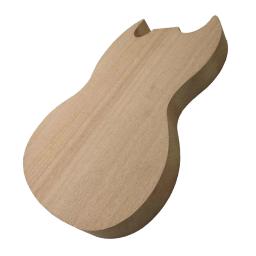 Okoume-Corpo De Guitarra Elétrica De Madeira, Fornecimento De Material Luthier Em Branco, Kit De Fabricação De Guitarra - Image 4