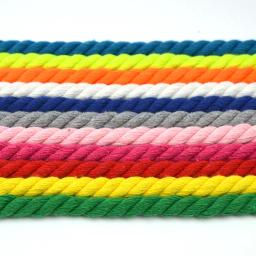 Corda grossa de algodão para artesanato DIY, corda trançada colorida, encadernação da boca do feixe, pano de costura decorativo, fio 3-Strand, 5m, 5m - Image 2