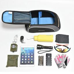 Grande Capacidade Sacos de Bicicleta, À Prova D' Água Ciclismo Bag, Mountain Bike Saddle Rack, Malas, Bagageira, 8L - Image 3