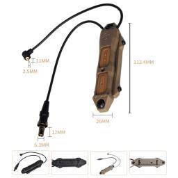 Airsoft tático lanterna acessórios, interruptor duplo, m3x, m600cm600, ar/arma peq 15, ne04040 - Image 2