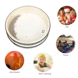 Instrumento de percussão para crianças, mini oceano tambor, onda transparente, cor natural, presente educacional precoce, meninas e meninos, 6 em - Image 5