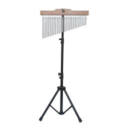Carrilhão de mesa com suporte de madeira, instrumento de percussão musical, 20 barras, fileira única, criança e adulto, 25 tons - Image 2