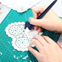Artesanato Ferramentas de corte com ponta giratória, cortador rotativo, caneta faca, faca de arte, DIY Art Cutting, escultura Crafting, 360 graus giratória - Image 3