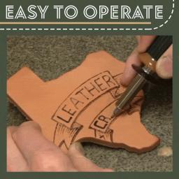 Diy couro pyrography caneta conjunto 7 pçs elétrica escultura em madeira caneta com 5 cabeças & suporte artesanato de madeira acessório para solda em estoque - Image 1