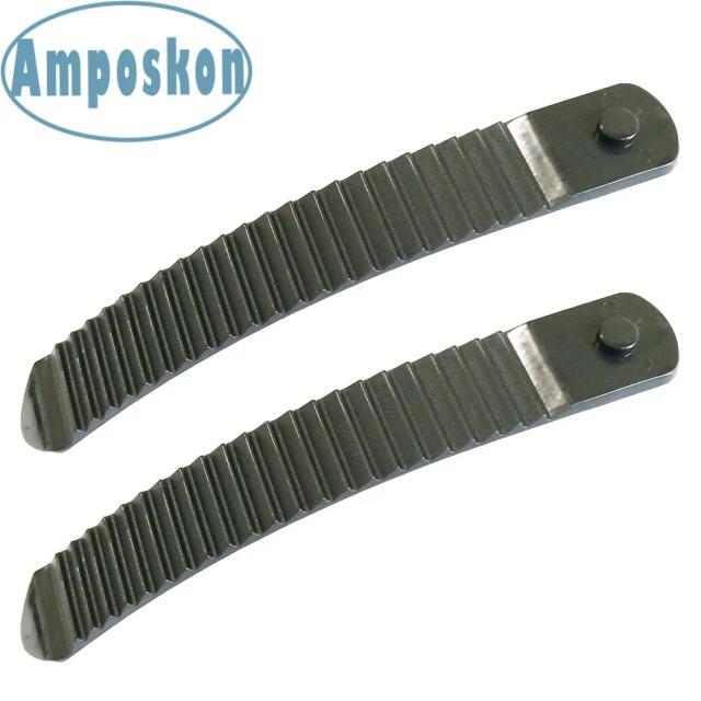 Tiras de Snowboard Ratchet Plástico Preto/Branco 1 Par