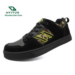 AVITUS-sapatilhas masculinas com pedal plano, sapatos MTB, freeriders, downhill, enduro mountain bike, sapato de ciclismo, cadarço, freestyle - Image 2