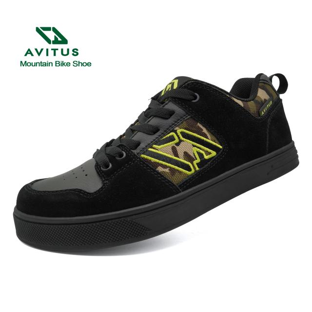 Sapatilhas Masculinas AVITUS: Desempenho em MTB, Freeride, Downhill e Enduro com Pedal Plano e Cadarço