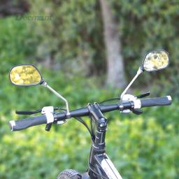 1 par de espejos retrovisores de bicicleta ciclismo de amplio alcance Reflector de mirilla ángulo ajustable espejos izquierdo derecho - Image 5
