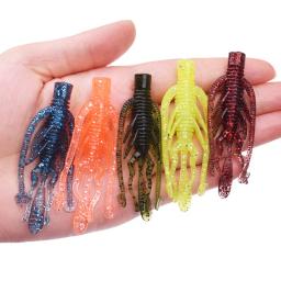 Wdairen larva iscas de pesca, iscas macias de silicone artificial para atrair peixes, iscas de minhoca flutuante para atrair peixes, 10 peças, 63mm 2.5g - Image 4