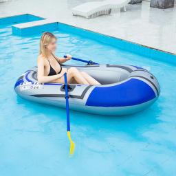 PVC Barco Inflável para Pesca à Deriva e Remo, Bomba de Canoa, Espessamento à Deriva e Air Boat, 150cm, OEM Não Incluído - Image 4