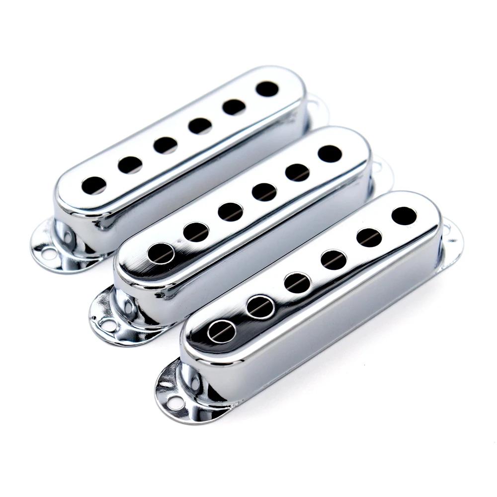 Único latão guitarra elétrica captador capas, ST SQ, acessórios peças, 48mm, 50mm, 52mm, 3 pcs - Image 1