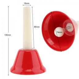 Slade 8pcs colorido instrumento de percussão de brinquedo musical sino de mão 8-note brinquedo musical para crianças bebê educação precoce - Image 2