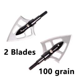 Tiro com arco broadhead 100/grão 125 ponta de flecha de 2/3 afiada ponta de flecha forcomposto arco e flecha tiro recurvo acessório de caça - Image 3