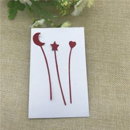 Matriz de corte de metal com estrela e lua, molde de metal para scrapbooking, álbum, cartões de papel, decoração, artesanato, gravação em relevo, cortes diy - Image 1