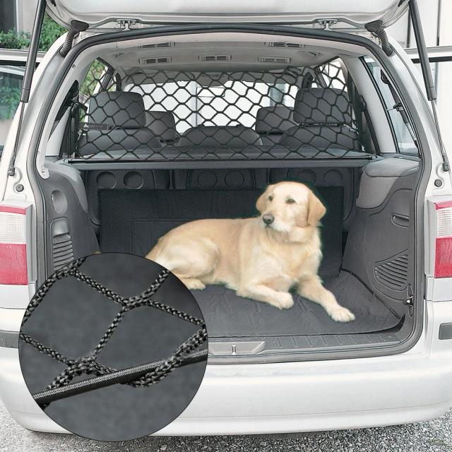 Barreira de Segurança para Animais de Estimação com Rede Traseira 90x30cm para Proteção no Carro