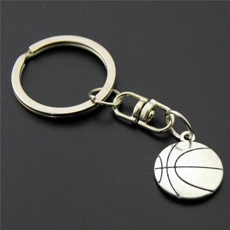 Chaveiros de metal para basquete, futebol, masculino, presente para homens e822/e823, 1 peça - Image 1